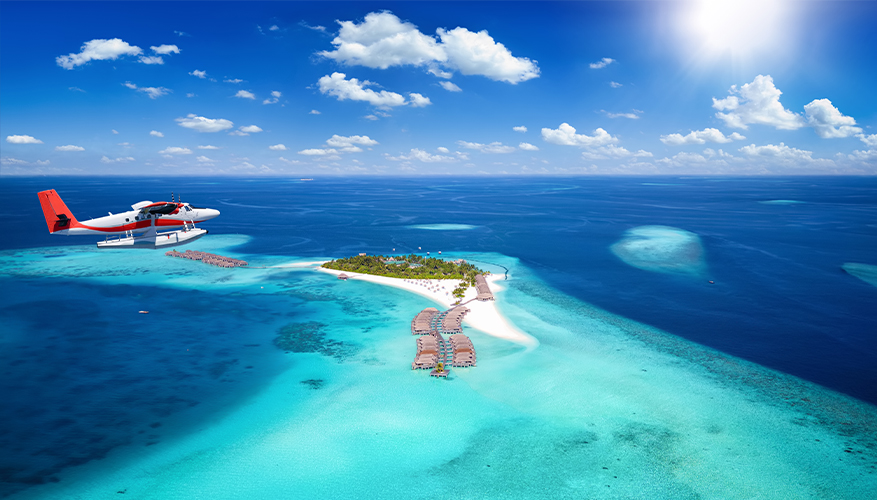 Sea plane, Maldives